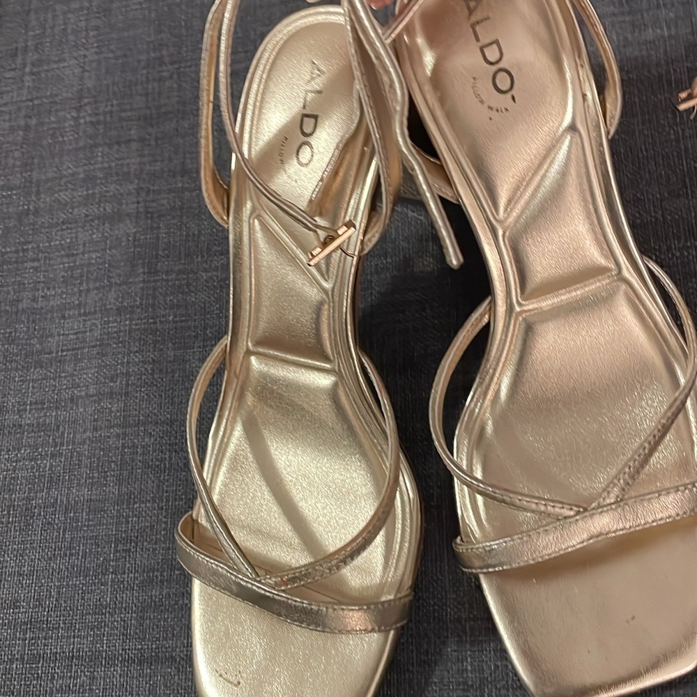 Aldo Women's Metallic Strappy Sandals